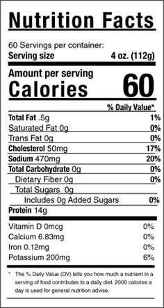 Swai Nutritional Info